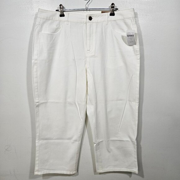 Coldwater Creek Denim - COLDWATER CREEK -NWT- Premium Denim NATURAL FIT CROPPED LEG WHITE SZ-12 (124-8)